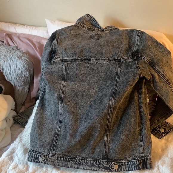 Grey/black jean jacket - Picture 2 of 2